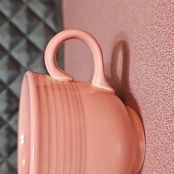 Fiesta Homer Laughlin China Rose Pink Flat (Tea) Cup. Pristine Condition. - Picture 10 of 12